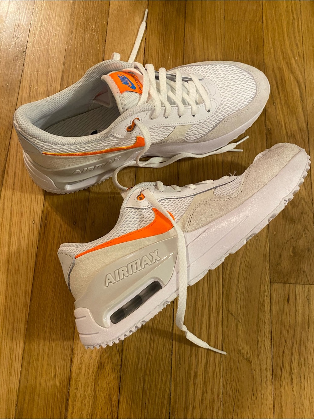 NEW Nike Air Max Systm (GS) Youth White Total Orange Phantom